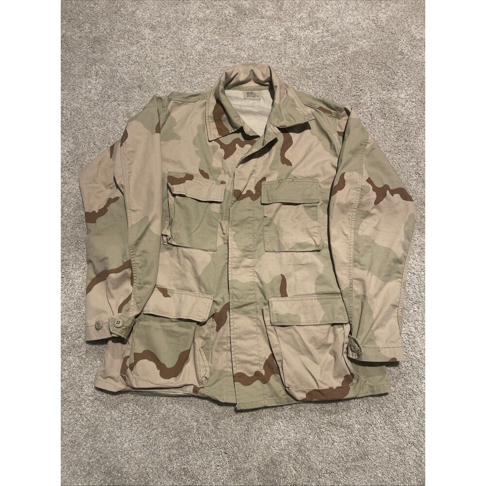 US Navy DCU Desert Camo Combat Coat Jacket Coastal Warfare M-Regular